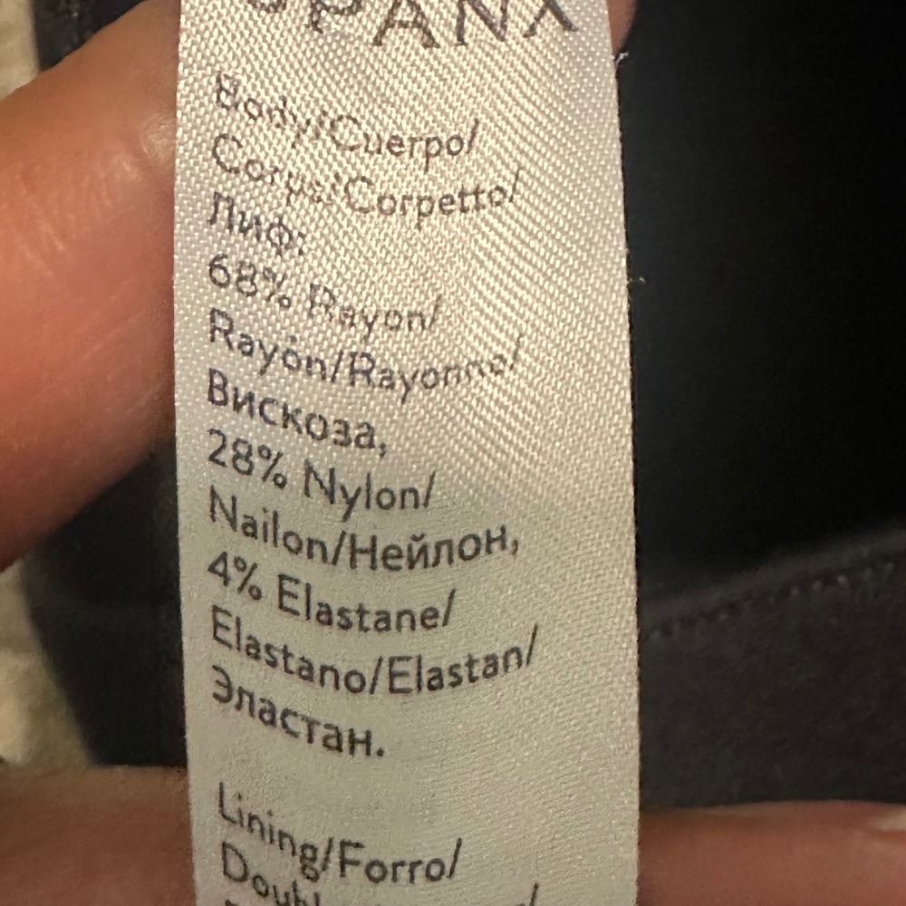 Spanx Small Pants Capri Ponte 20251q Pull On Peddle Pusher Black Timeless - Picture 7 of 10